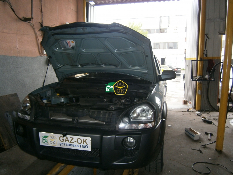 Установка ГБО на авто Hyundai Tucson газ на машину Gaz Ok Газ ОК Киев